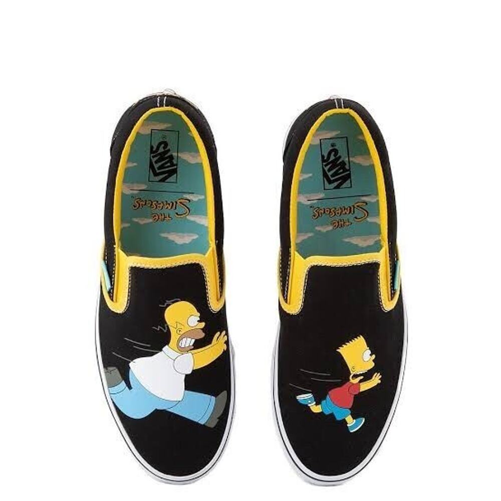 Vans Classic Slip On The Simpsons Homer/Bart Shoes Size 4 Men's 5.5 Women's